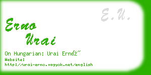 erno urai business card